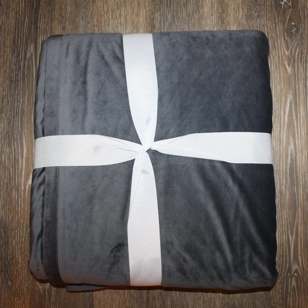 NWT UGG HOME BLISS VELVET PLUSH SHERPA THROW 50‎ X 70 BLUE